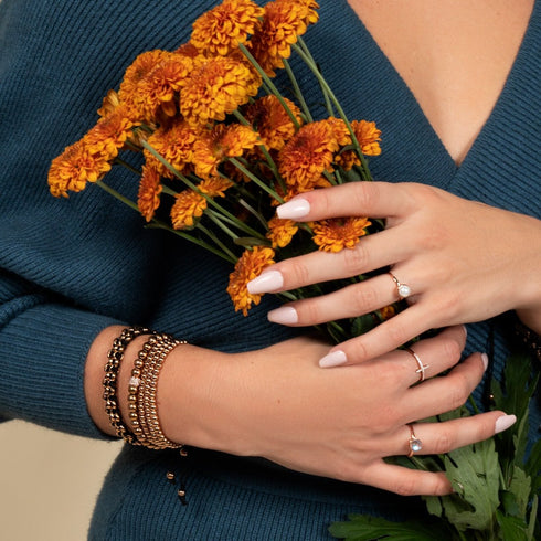 Trinité | Or rose | Bracelet Triple Rang